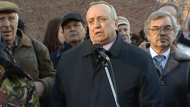 На Спартановке торжественно открыли памятник воинам-афганцам (Волгоград. 13.02.15) смотреть онлайн