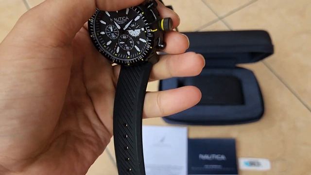 SOLD NAUTICA NAPICS009 ICE BREAKER CHRONOGRAPH BLACK COATING FULLSET MULUS FOLLOW IG LakoneWatch смотреть онлайн