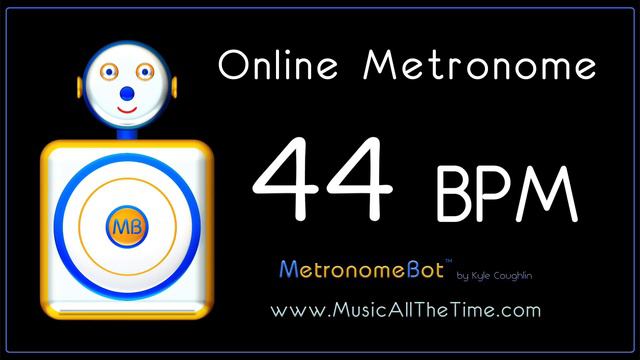 Online Metronome at 44 BPM MetronomeBot смотреть онлайн