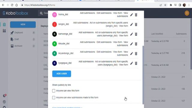 Projects KoboToolbox , Account Sharing Steps смотреть онлайн