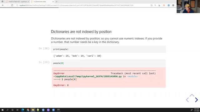 Stats 21 - 2022-01-21 - Week 3 Friday - Dictionaries in Python смотреть онлайн