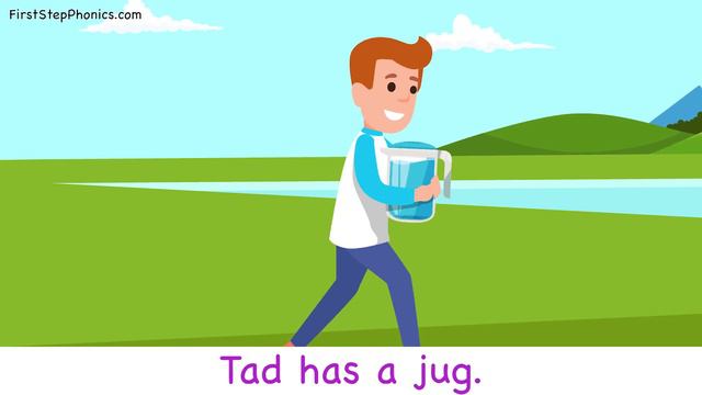 Tad and the Pug (Short U) - 3 Letter Word Read-Along for Beginning Readers смотреть онлайн