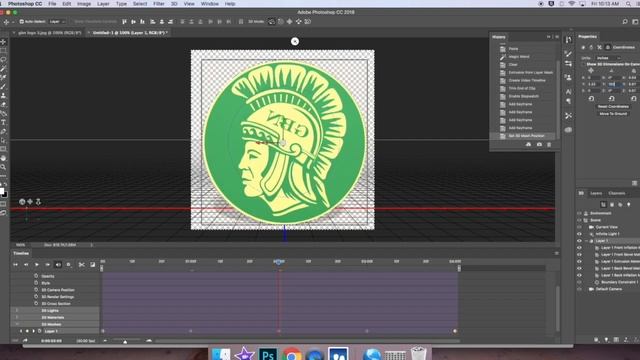 How to make a spinning 3D logo in Photoshop смотреть онлайн