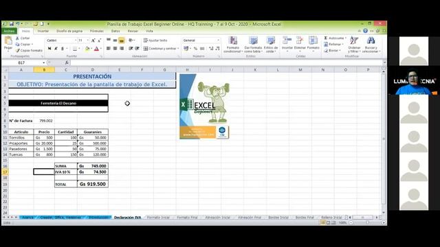 Excel Beginner Online - Luminotecnia - Clase 2 de 3 - 4,5 hs. - Octubre 2020 смотреть онлайн