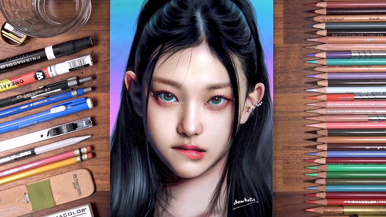 Drawing NewJeans Haerin   Drawholic