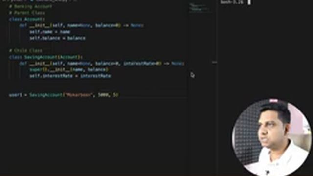 Lecture 4.6 - Inheritance Practice Problem in Python | OOP using Python | Free Python Bootcamp смотреть онлайн