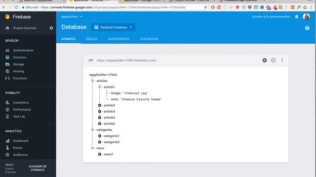 AppyBuilder vidéo 4 - Firebase ListView avec des images et des titres смотреть онлайн