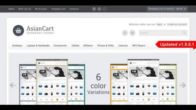 Preview AsianCart Premium Opencart Theme OpenCart смотреть онлайн