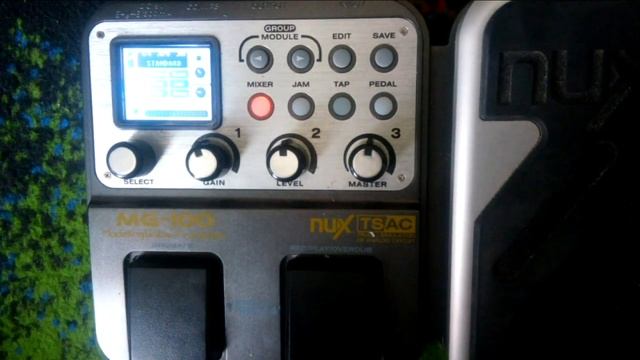 Looper/Delay a corchea con puntillo/Afinador/NUX MG100, MANUAL ESPAÑOL смотреть онлайн