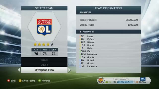 FIFA 14 CAREER MODE UPDATE! - LYON LEGENDARY CAREER MODE смотреть онлайн