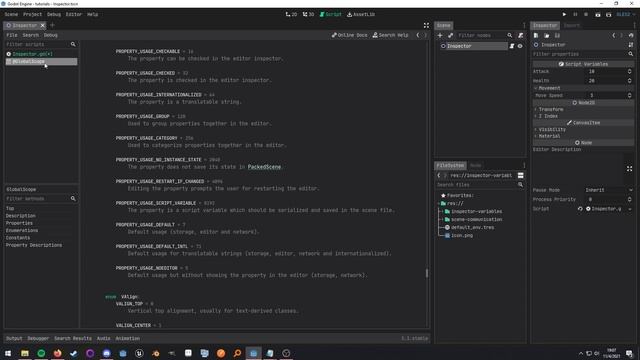 Godot: Organize exported variables смотреть онлайн
