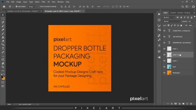 How To Make Dropper Bottle Packaging Mockup in Photoshop CC смотреть онлайн