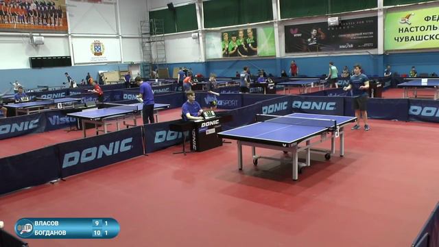 Власов Леон (601) - Богданов Александр (505). Настольный теннис. ПР до 16 лет 2024