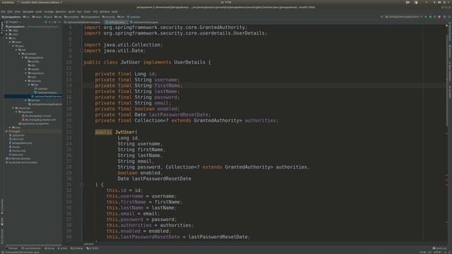 Создание Spring Security REST API с использованием JWT токена смотреть онлайн