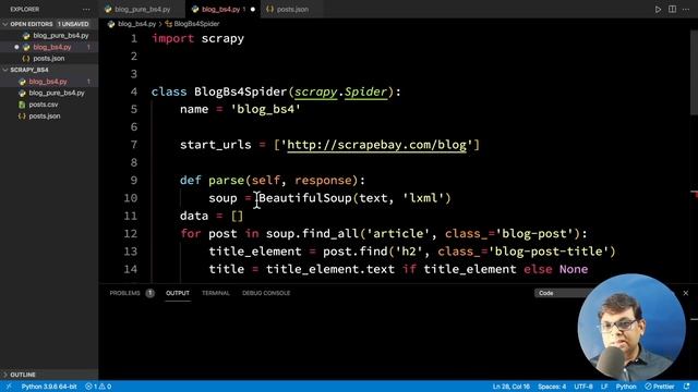 How to Use BeautifulSoup with Scrapy смотреть онлайн