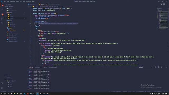 Live Code Responsive Hero Landingpage Time Tracking [NextJS + TailwindCSS] Part 2 смотреть онлайн