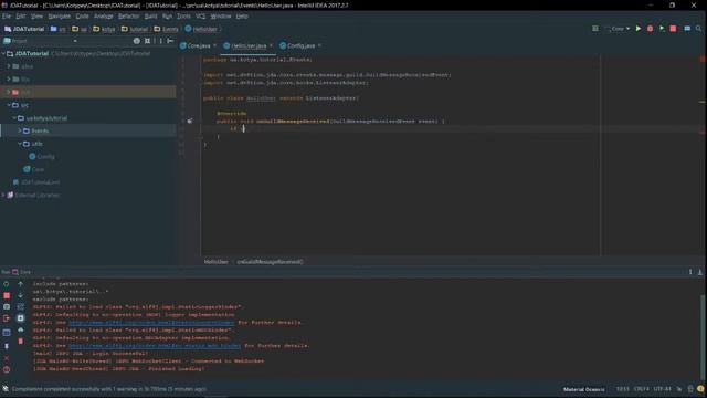 Делаем нашего бота на Java Discord api смотреть онлайн
