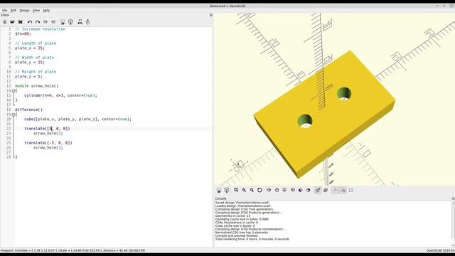 Basics of Parametric Design in OpenSCAD смотреть онлайн
