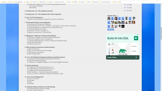 Database Training || Course Curriculum || 19c Oracle Online Training смотреть онлайн