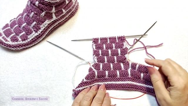 ? Носки-следки-тапки? МК➡️ На двух спицах без шва на подошве ? смотреть онлайн