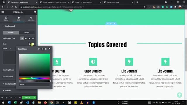Landing Page Website Design for Ebook | WordPress Elementor Tutorial #17 | DCreato смотреть онлайн