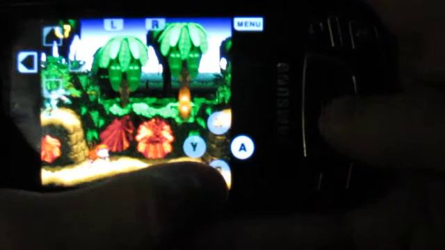 Donkey Kong Country running on Android via SNES emulator смотреть онлайн