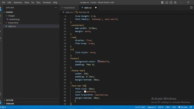 Responsive Footer in HTML & CSS смотреть онлайн