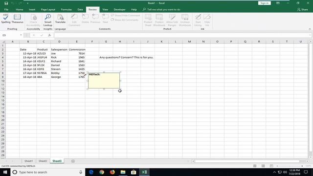 Excel: How To Add a Comment to a Cell смотреть онлайн