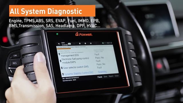 Foxwell NT726 OBD2 Scanner All System Scan Code Reader 12 Reset Service DPF TPMS SAS Free Upgrade смотреть онлайн