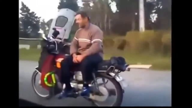 Мотоцикл на автопилоте:)