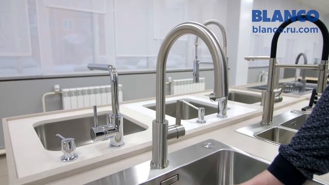 Смеситель для кухни Blanco Candor из нержавеющей стали смотреть онлайн