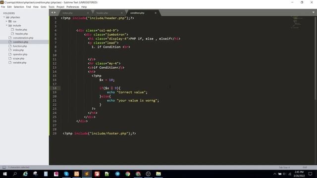 php if elseif else statement || part 6 смотреть онлайн