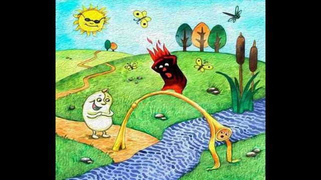 Соломинка,Уголь и Боб.Сказка смотреть онлайн