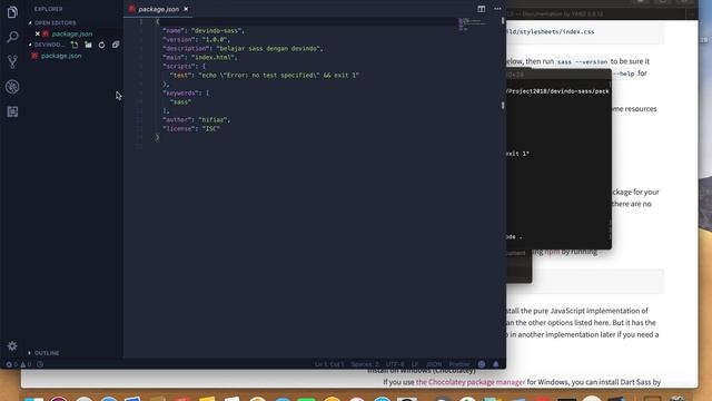 Belajar SASS Setup Project смотреть онлайн