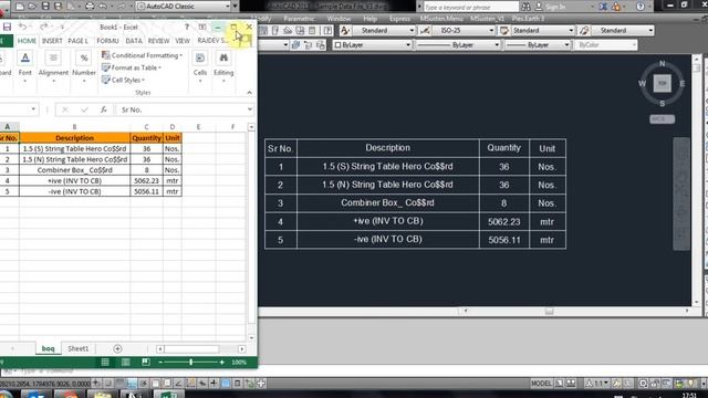 AutoLISP Program - Export BOQ from AutoCAD to Table or Excel for Line, Polyline & Blocks. смотреть онлайн