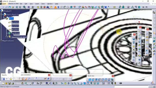 How to design CAD model of Bugatti Veyron in CATIA V5 | Surfacing Tutorial | #cadguruji смотреть онлайн