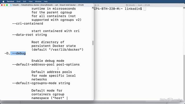 5.6_Configuring the Docker daemon - Docker Essential Training смотреть онлайн