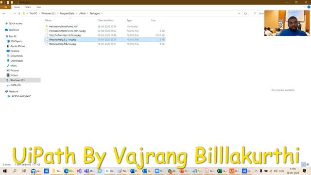 UiPath @UiPath Extract code files from Nupkg #vajrangtalks|#uipath смотреть онлайн