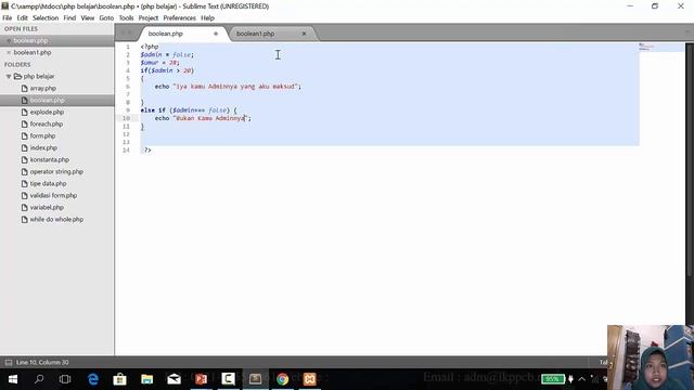 LKP-PCB-WEB DESIGN- KIKI ALAWIAH-Tutorial Mengenai Boolean Pada PHP смотреть онлайн