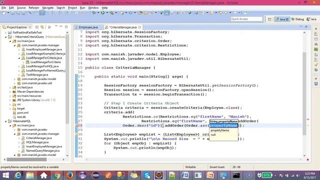 Criteria API-2 About Restrictions by manishjavadev смотреть онлайн