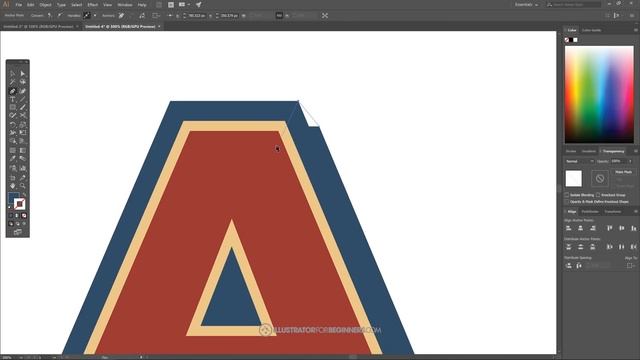 Retro Typography Tutorial with Adobe Illustrator смотреть онлайн