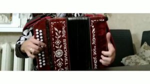 ПОД ОКНОМ ШИРОКИМ на гармони ВИШНЯ гармонь тональность фа диез мажор
