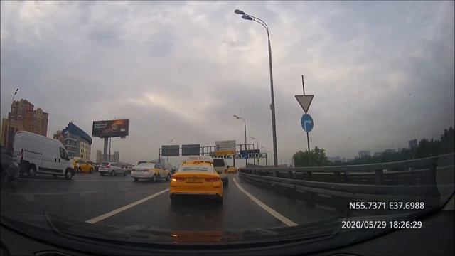 Driving in Moscow city: Выхино-Жулебино - Лефортово 29/05/2020 (timelapse 4x) смотреть онлайн