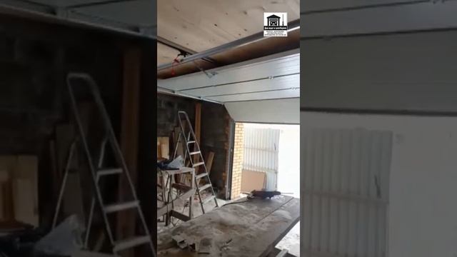 Установили в пос. Орловка секционные ворота Алютех + дверь гаражная ДорХан Ультра. смотреть онлайн