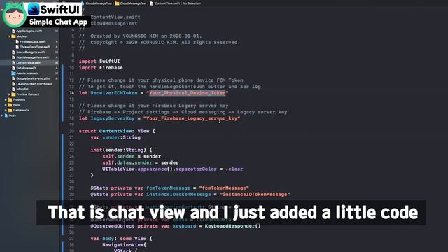[SwiftUI] Firebase Cloud Message (2) - Simple chat app with badge ( APNs, iOS push notification, ) смотреть онлайн