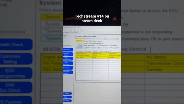 Techstream V14 on steamdeck(window10) смотреть онлайн