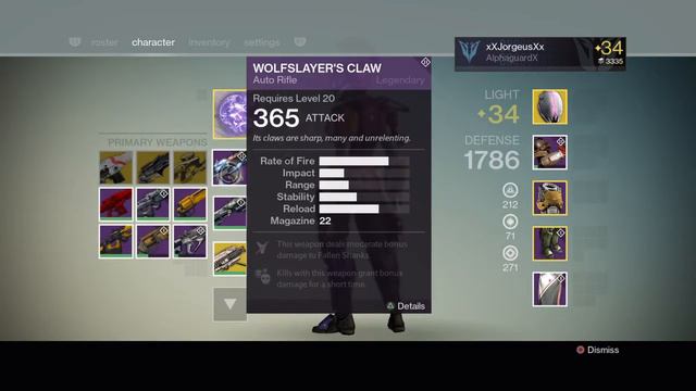 Destiny, Titan light level 34 in the House of wolves. смотреть онлайн