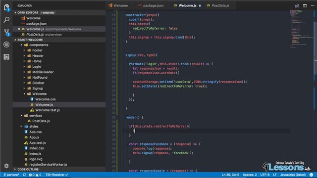 React JS: Login with Facebook and Google Social OAuth Login using RESTful смотреть онлайн