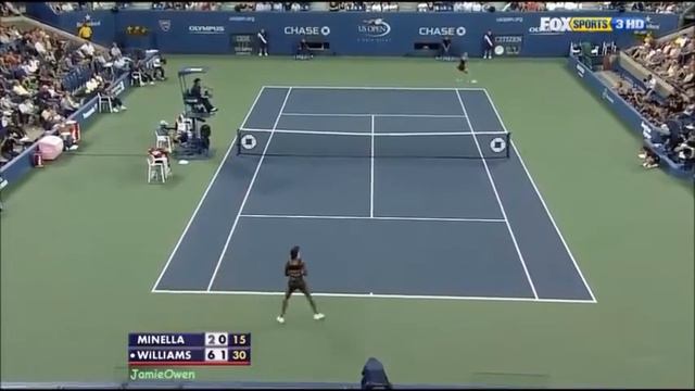 Venus Williams vs Mandy Minella 2010 US Open Highlights смотреть онлайн