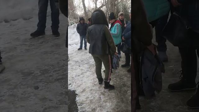 Забастовка 1автобусного парка. Павлодар. смотреть онлайн